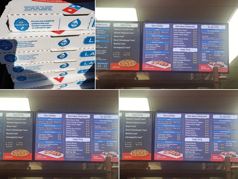 Domino's Pizza Menu