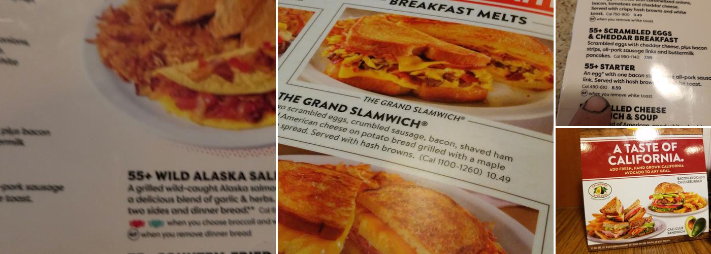 Denny's Restaurant Menu
