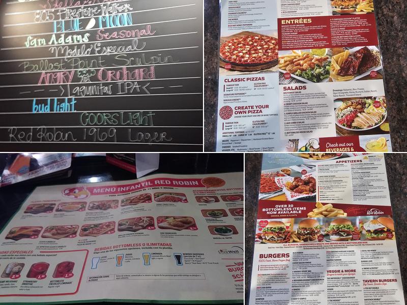 Red Robin Gourmet Burgers and Brews Menu