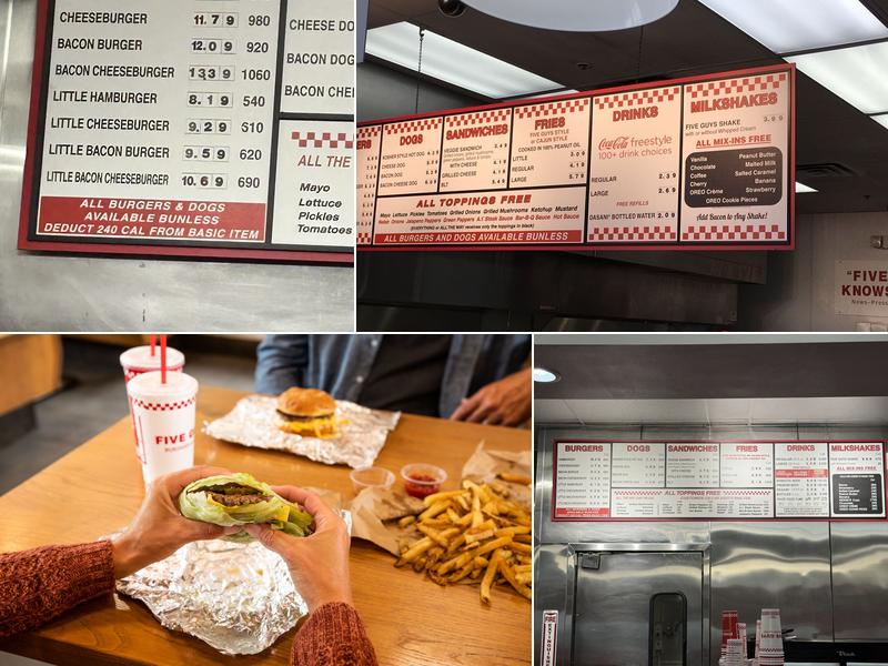 Five Guys Menu