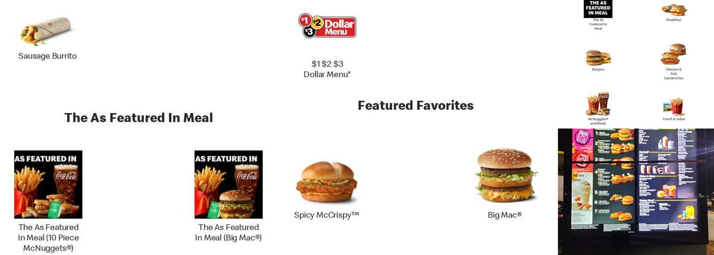 McDonald's Menu