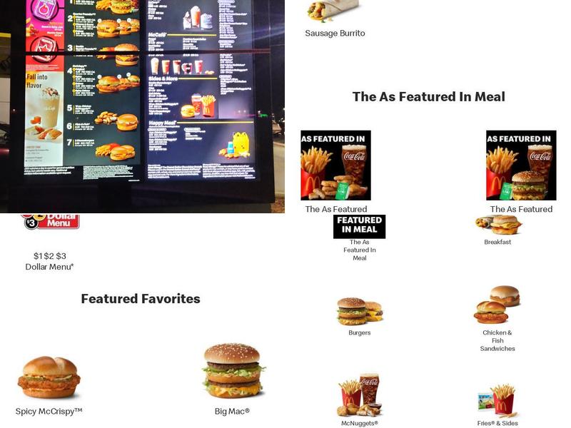 McDonald's Menu
