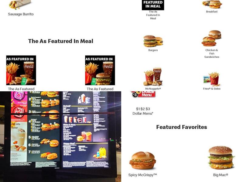 McDonald's Menu