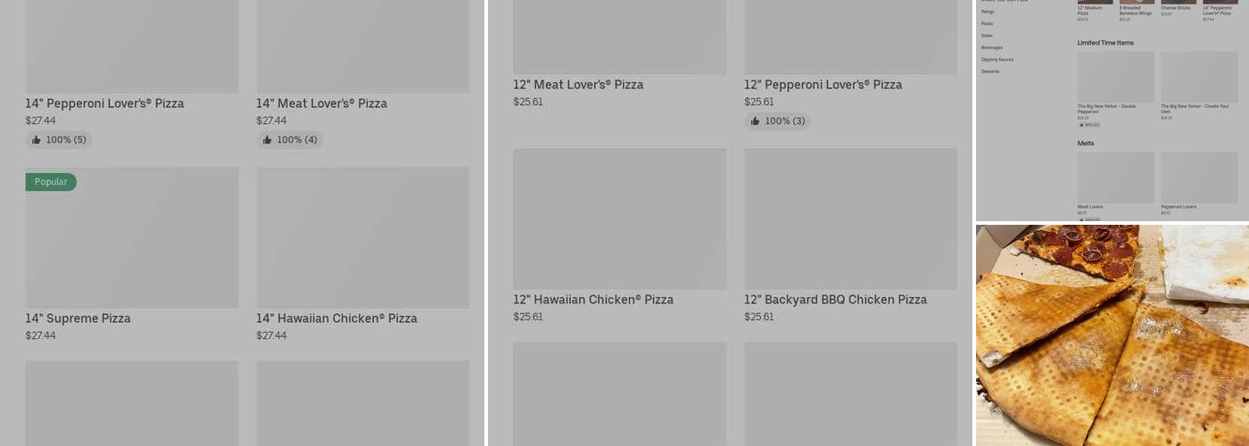 Pizza Hut Menu