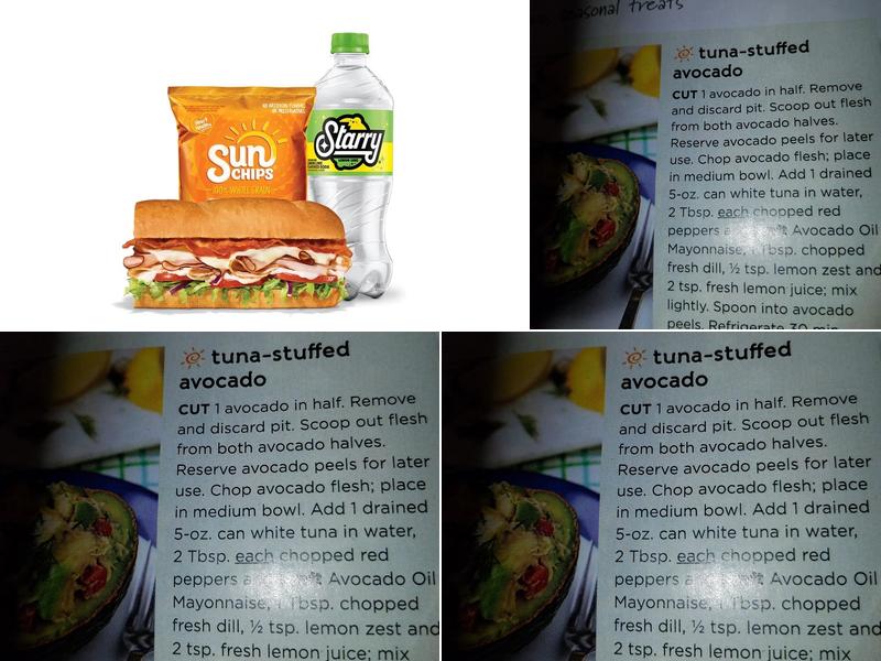 Subway Menu