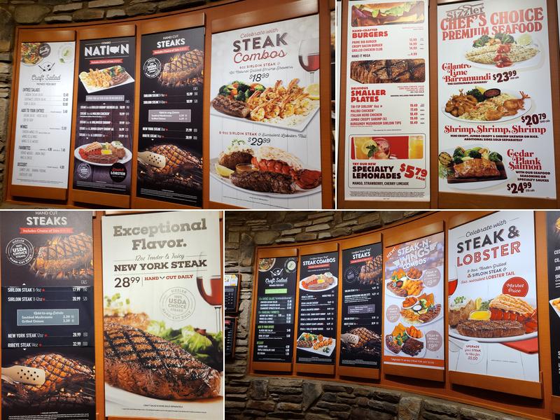Sizzler Menu
