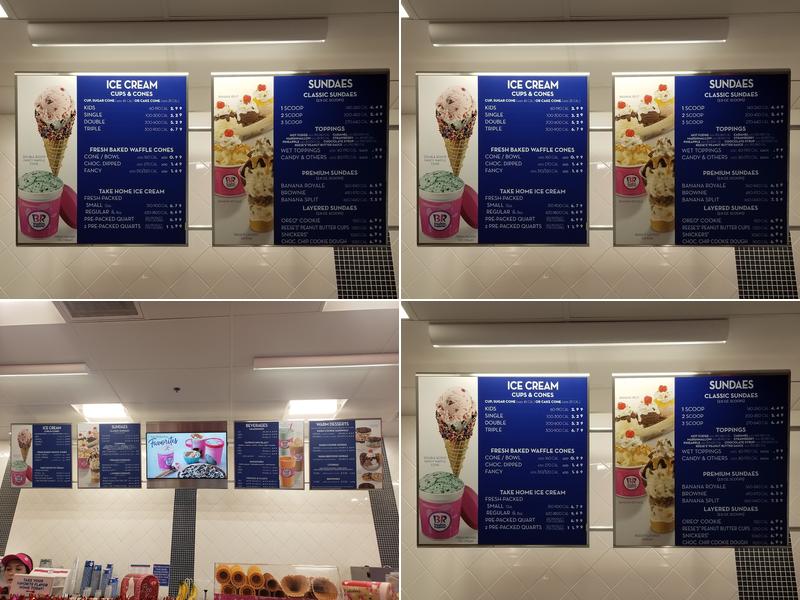 Baskin-Robbins Menu