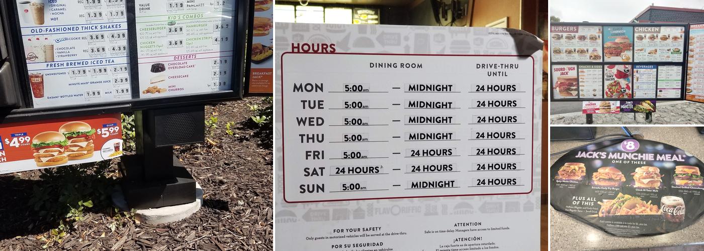 Jack In The Box Menu