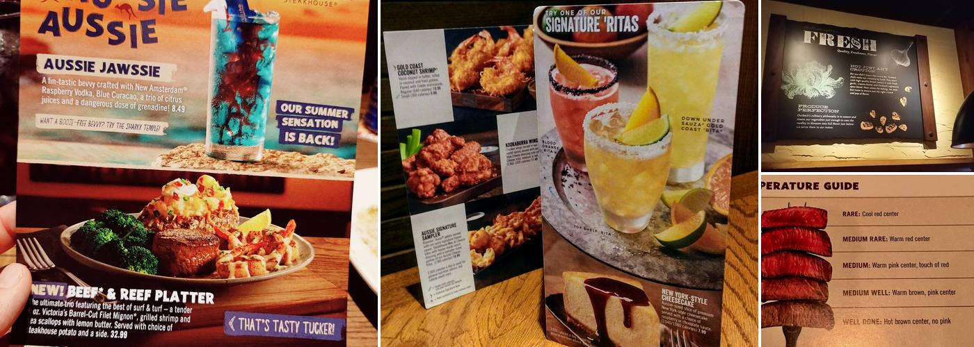 Outback Steakhouse Menu