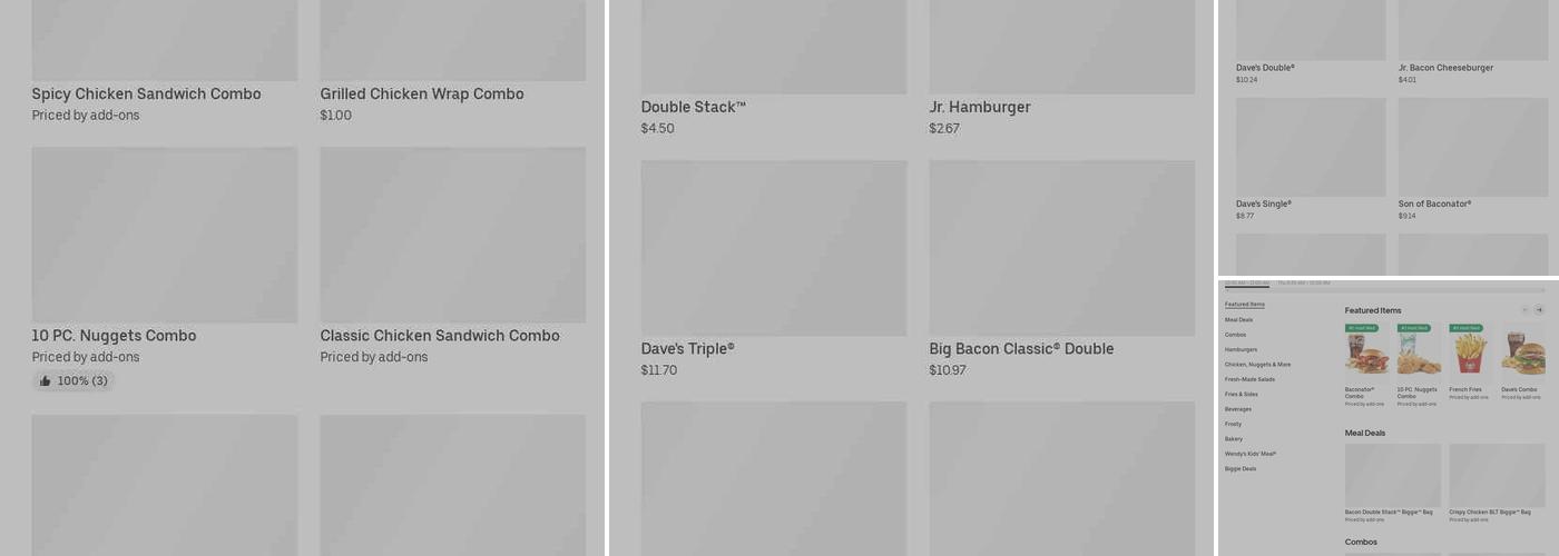 Wendy's Menu