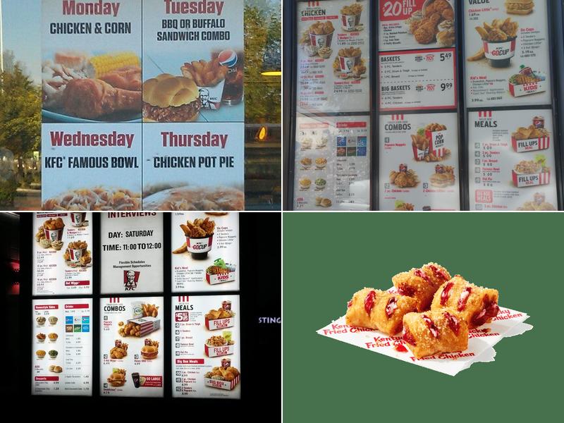 KFC Menu