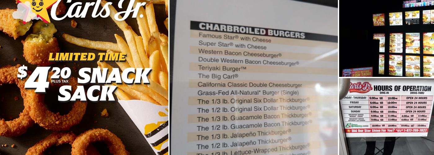 Carl’s Jr. Menu