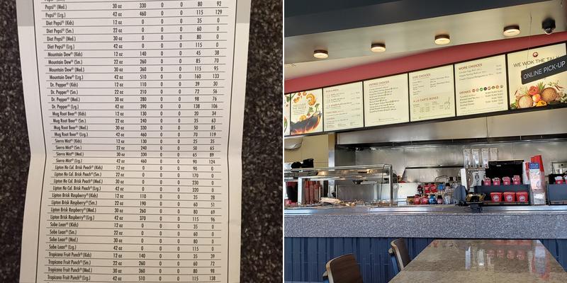 Panda Express Menu