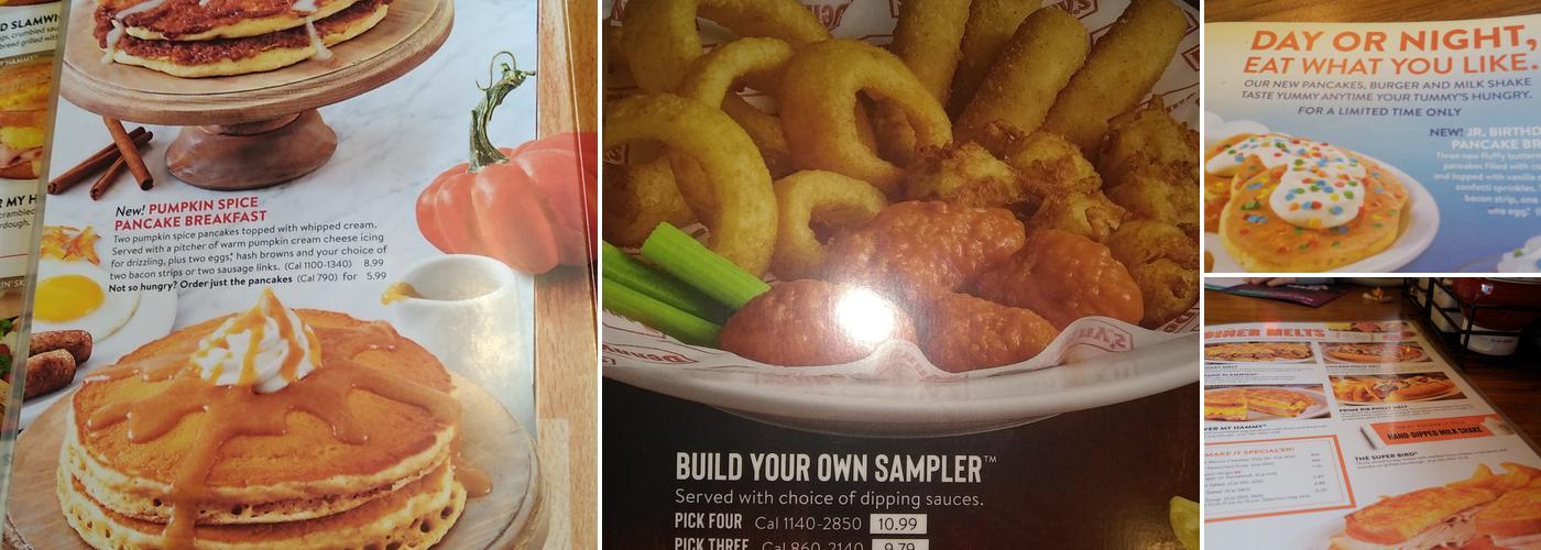 Denny's Restaurant Menu
