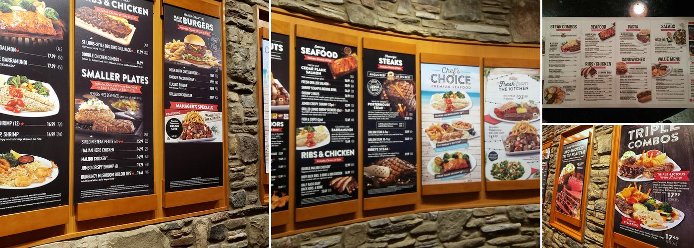 Sizzler Menu
