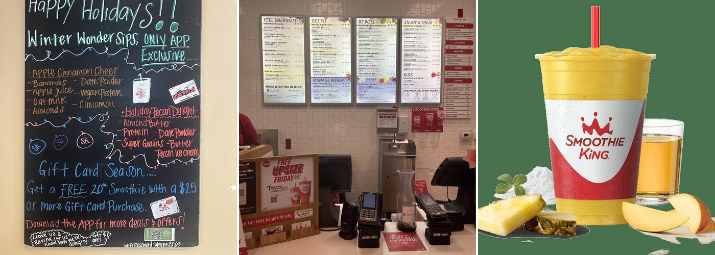 Smoothie King Menu