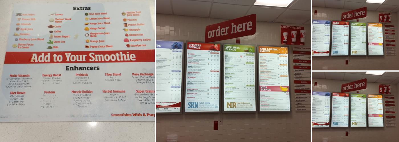 Smoothie King Menu