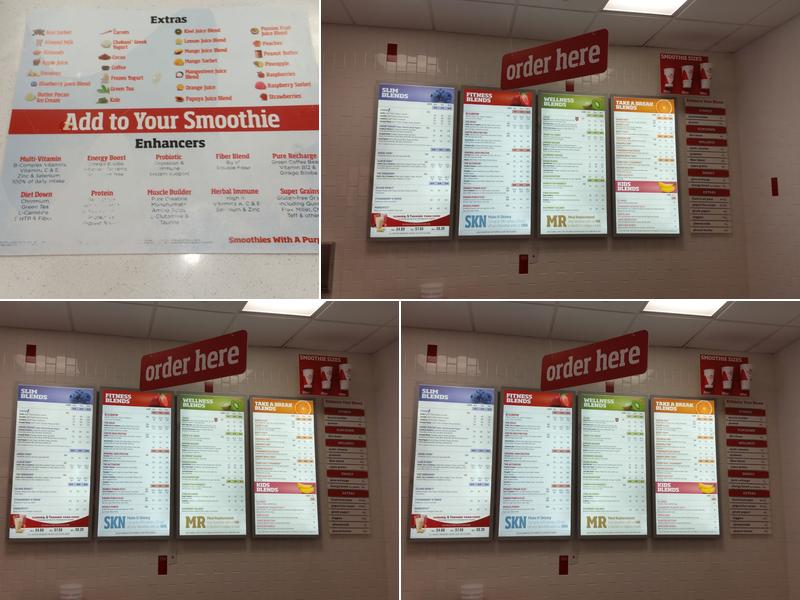 Smoothie King Menu