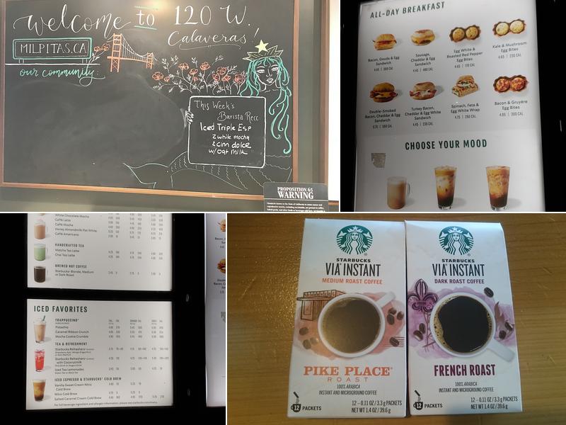 Starbucks Menu