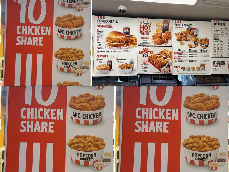KFC Menu