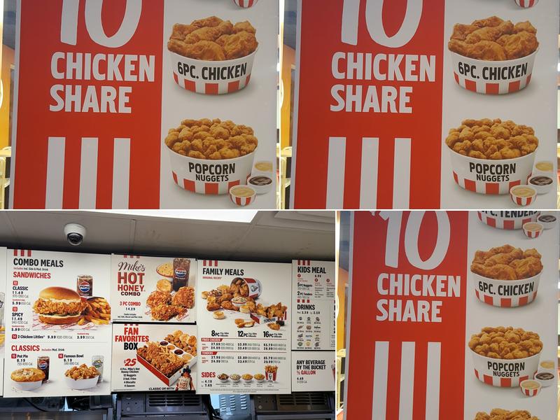 KFC Menu