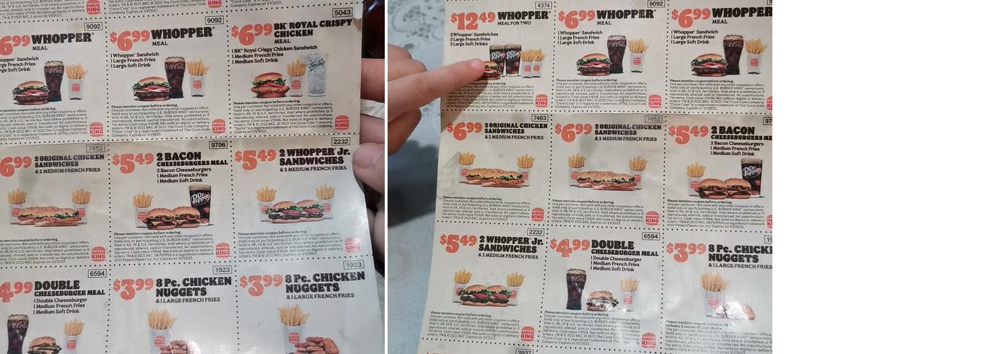 Burger King Menu