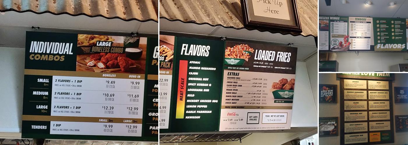 Wingstop Menu