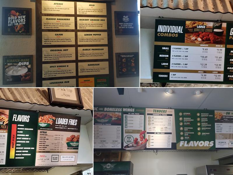 Wingstop Menu
