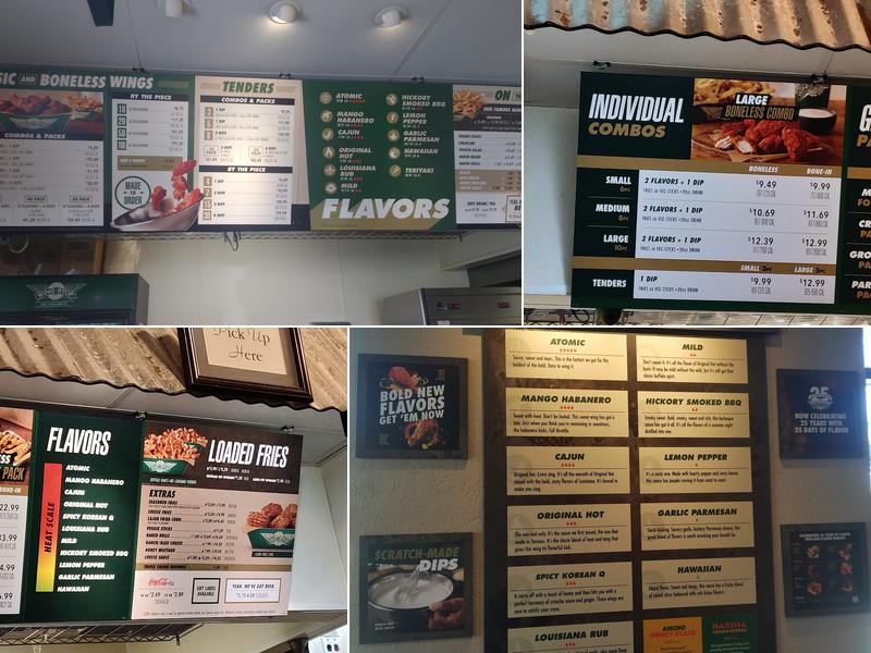 Wingstop Menu