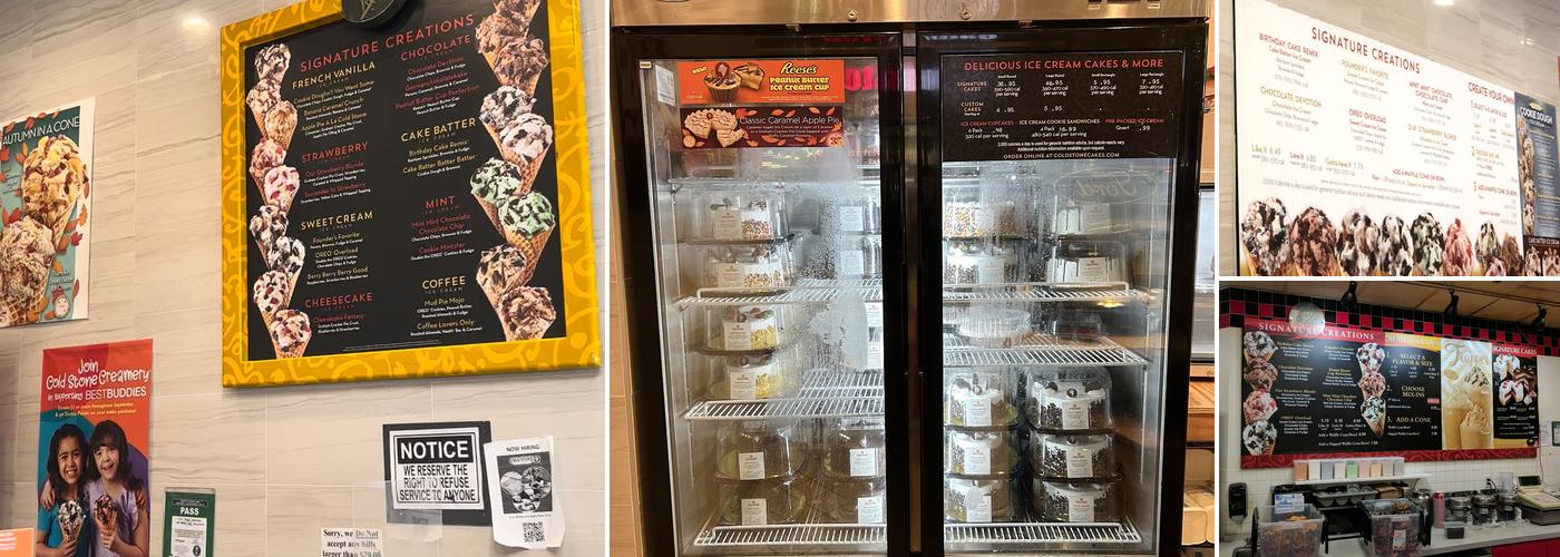 Cold Stone Creamery Menu