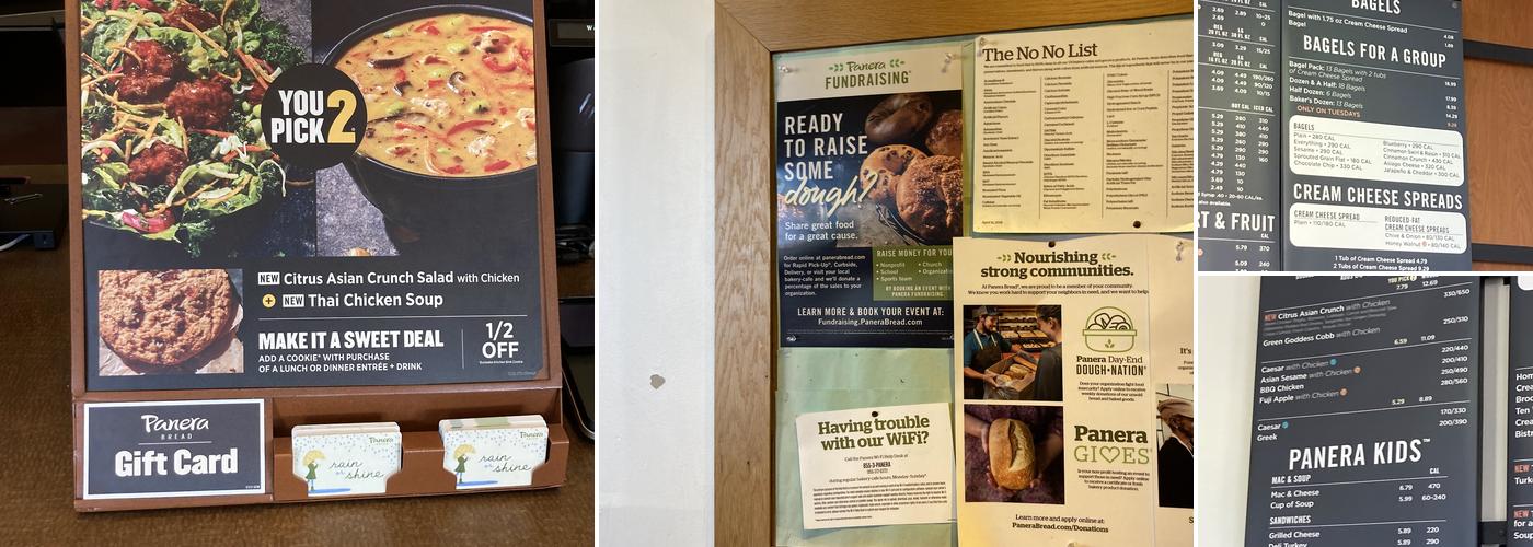 Panera Bread Menu