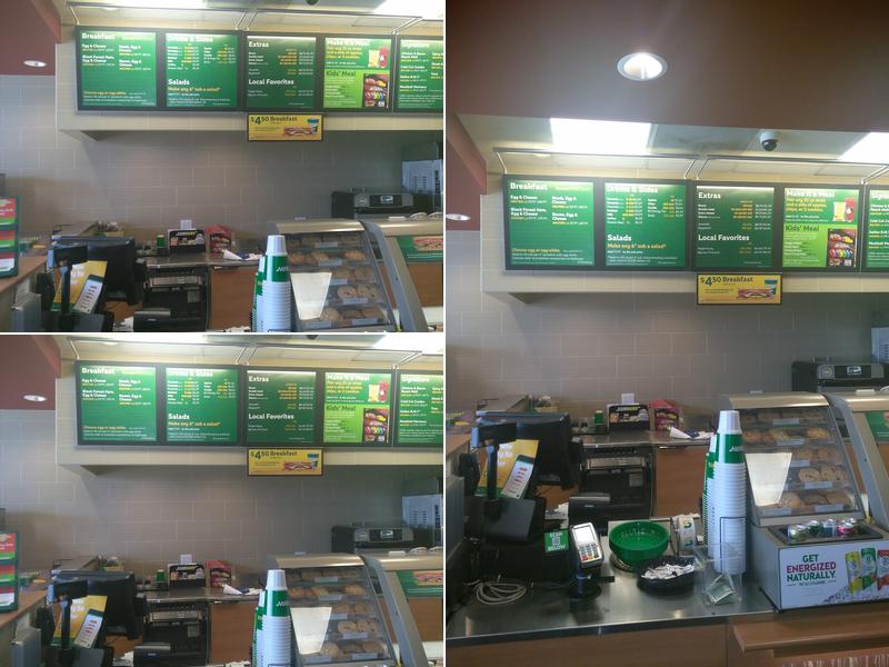 Subway Menu