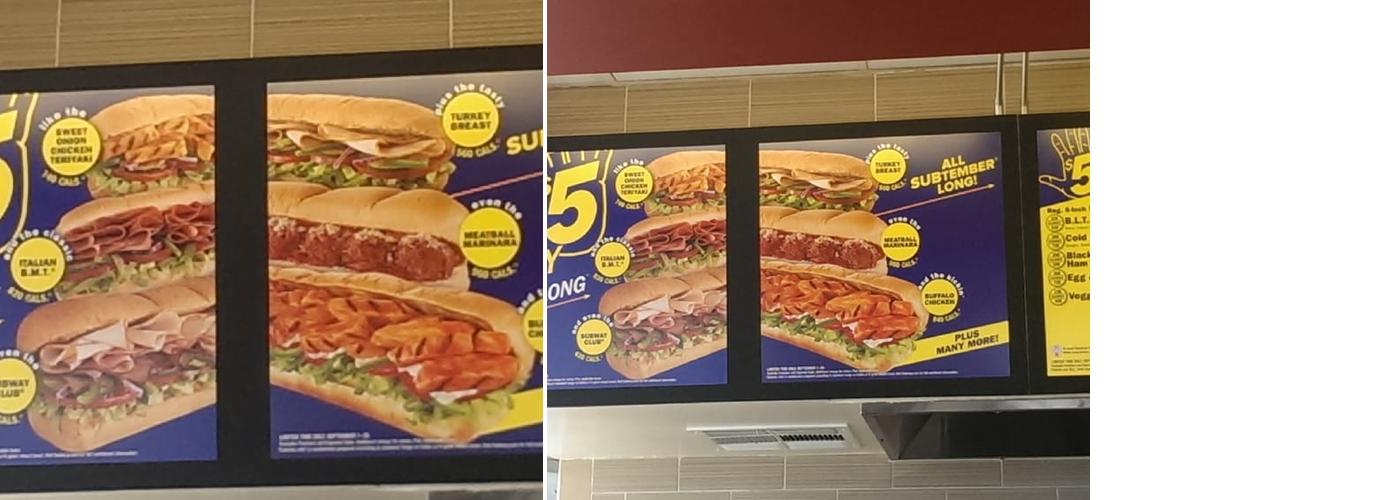 Subway Menu