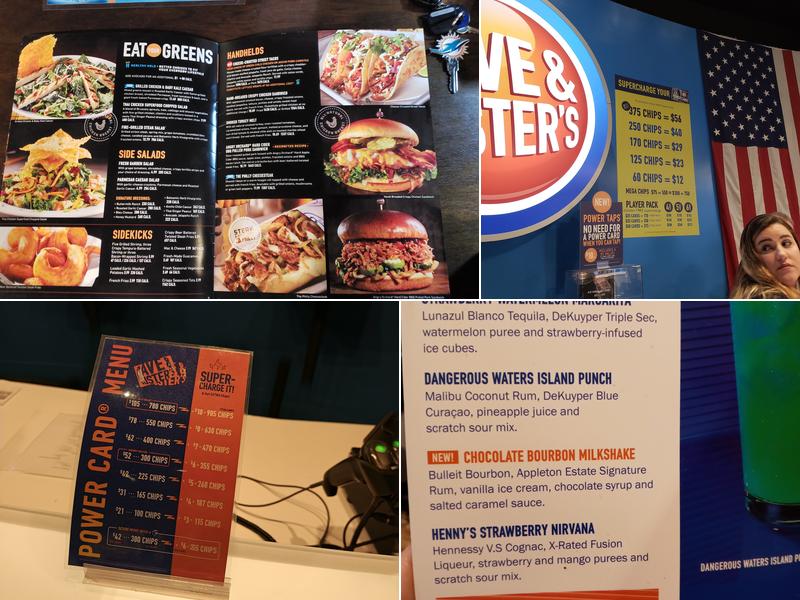 Dave & Buster's Miami Menu