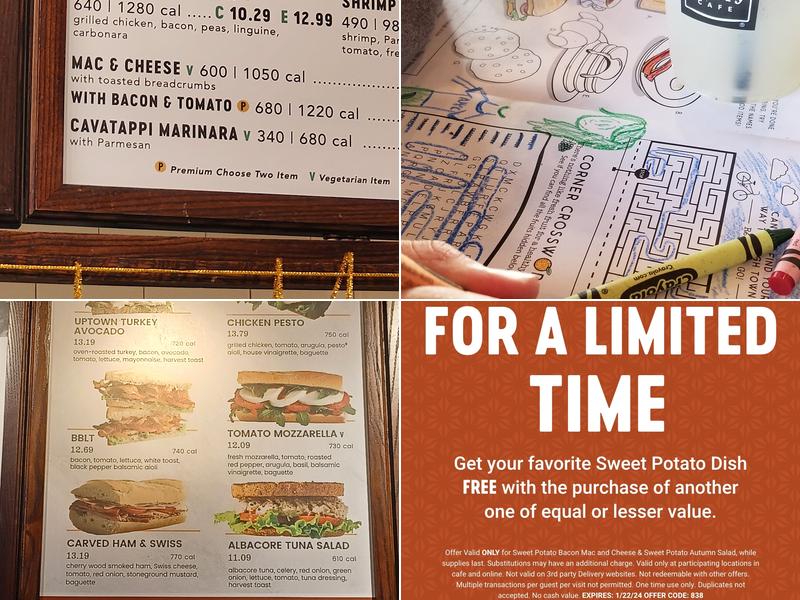 Corner Bakery Menu