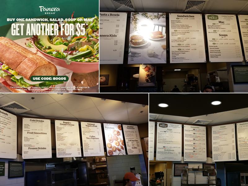 Panera Bread Menu