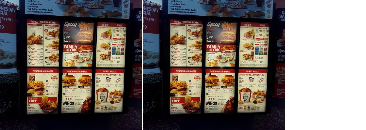 KFC Menu