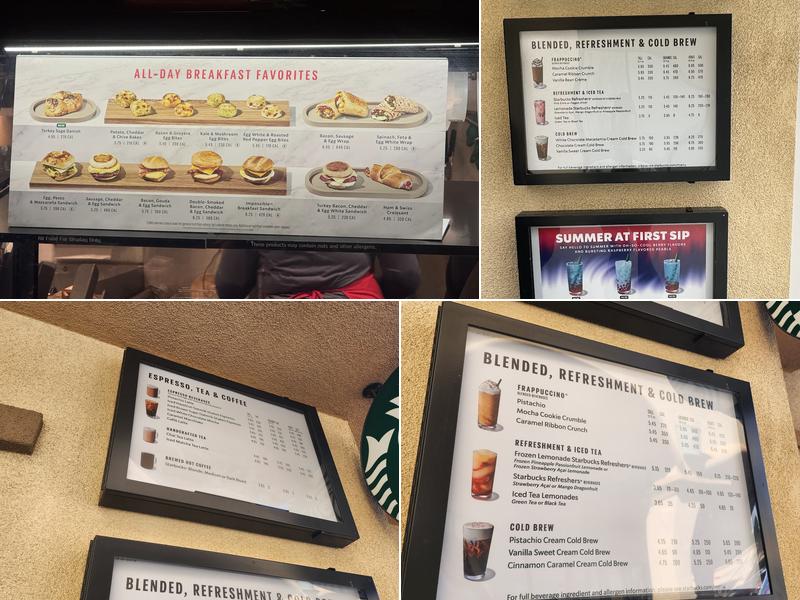 Starbucks Menu