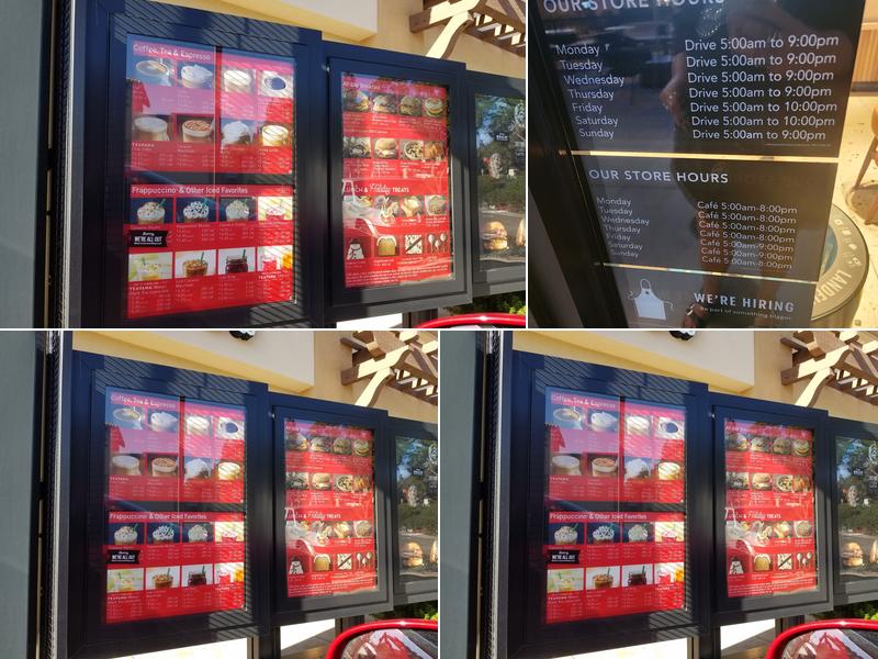 Starbucks Coffee Company Menu