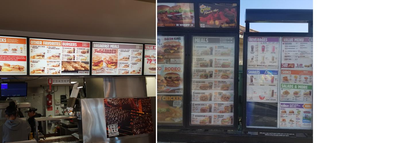 Burger King Menu