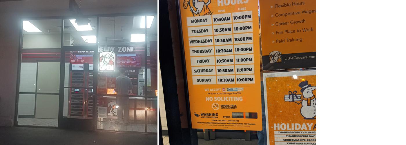 Little Caesars Pizza Menu