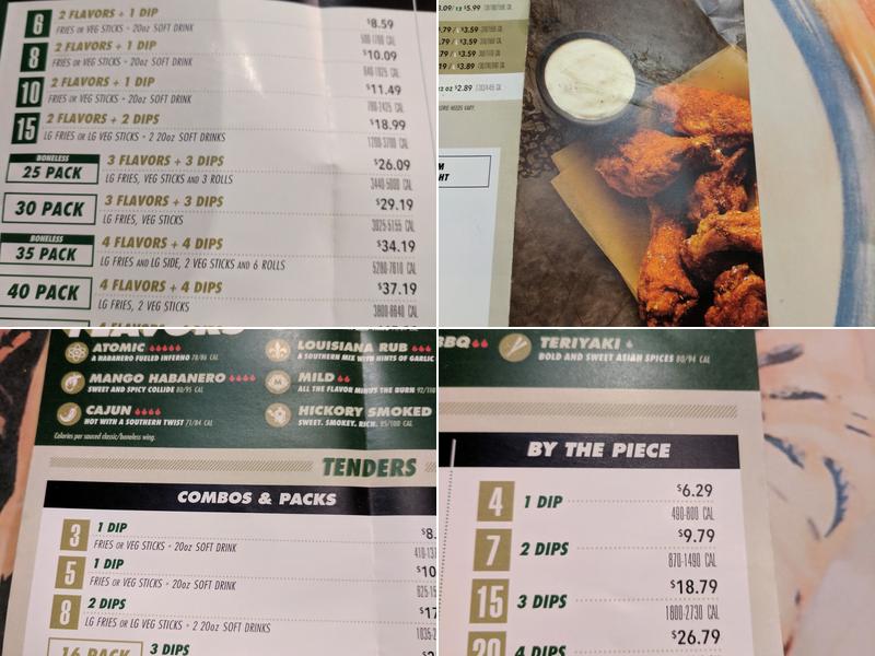 Wingstop Menu