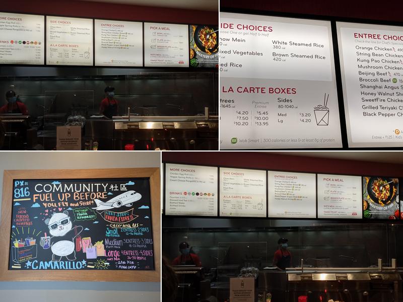 Panda Express Menu