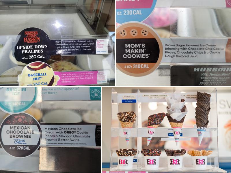 Baskin-Robbins Menu