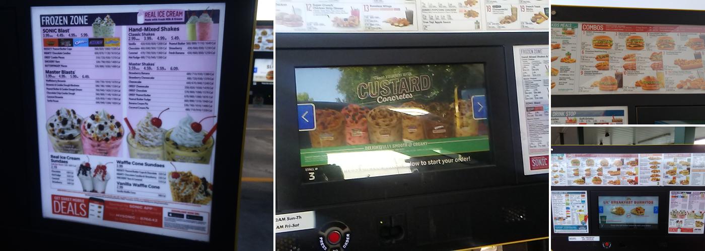 Sonic Drive-In Menu