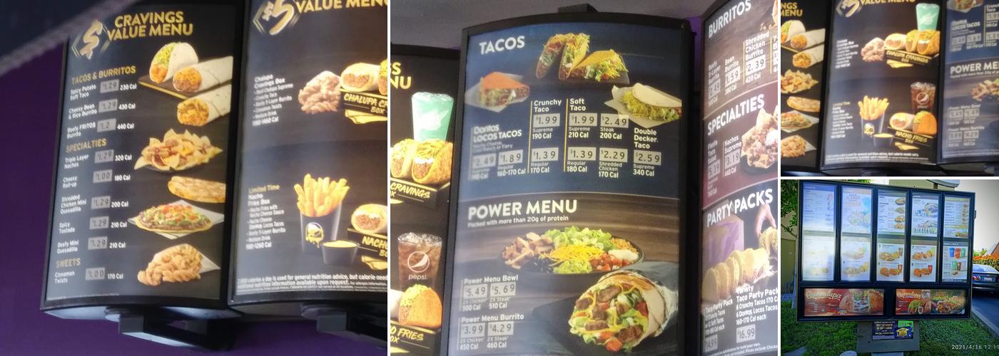 Taco Bell Menu