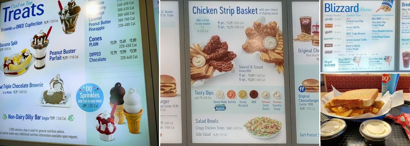 Dairy Queen Menu