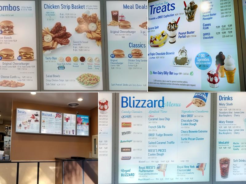 Dairy Queen Menu