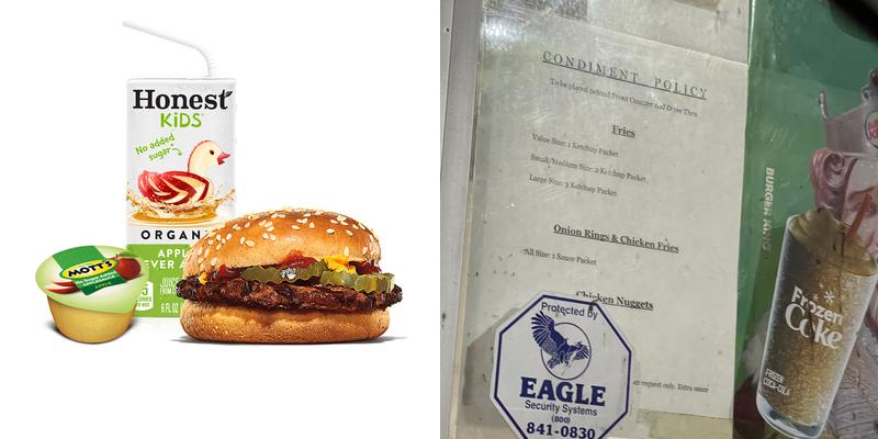 Burger King Menu