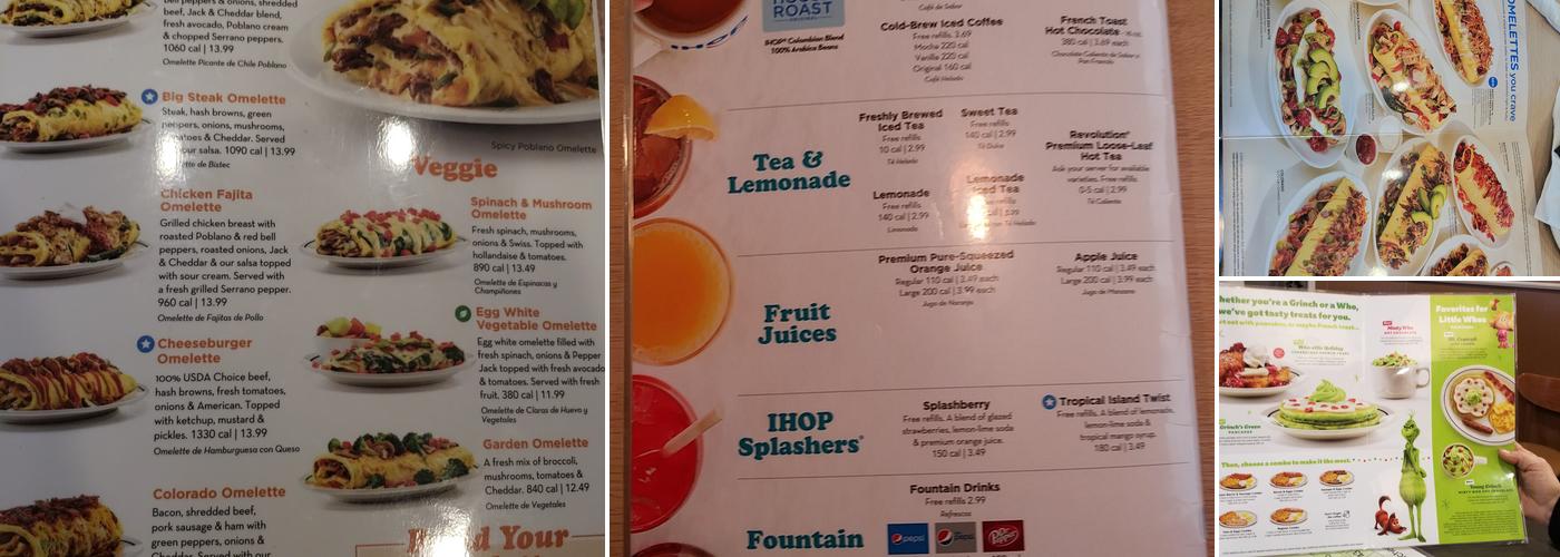 IHOP Menu